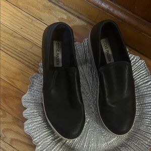 Steve Madden Black Perforated Men's Loafers